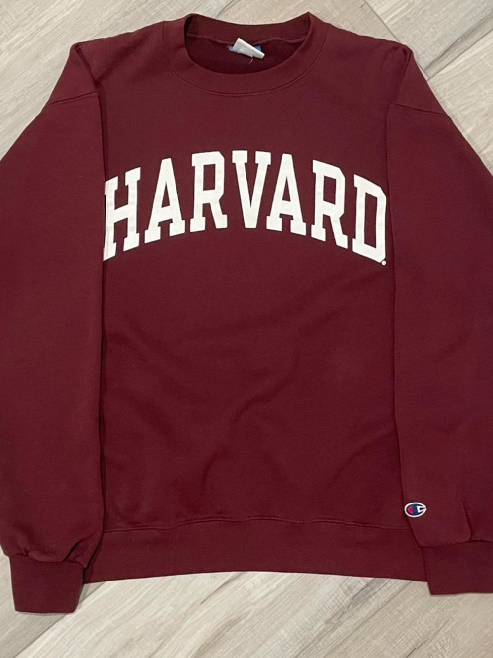 Champion Maroon Harvard Crewneck Sweatshirt